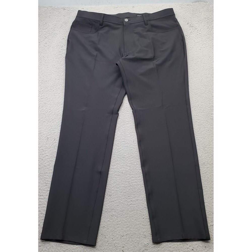 Dunning Golf Chino Pants Men 38/32 Black Performance Stretch Quick Dry D7S21P068